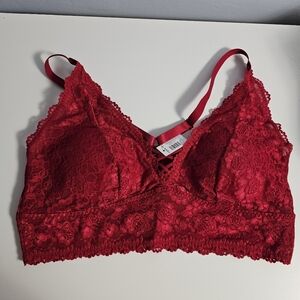 Torrid Jester Red Lace Bralette